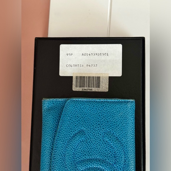 Rare Blue Chanel Timless Caviar Wallet - Picture 13 of 13